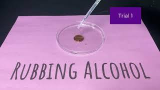 Conceptual Chem - Drops on a Penny Lab - Rubbing Alcohol