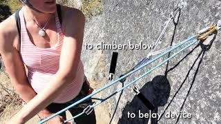 How To Belay from Above