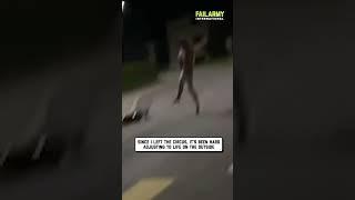 No shirt, no helmet, no problem...  