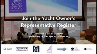 Webinar: Understanding the Yacht Owner's Representative Register