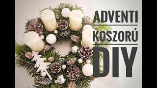 Adventi koszorú készítés fenyő ágból DIY | Karácsonyi dekoráció | Making adventwreath |