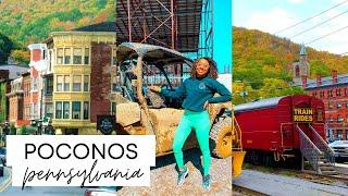 Poconos Weekend Getaway! | Couples Retreat ️ Jim Thorpe, Lehigh Gorge Scenic Railway,  UTV Tour +