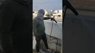 O general split AC outdoor unit service by jet pump#airconditioning #shortvideo