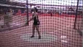 Cristina Santiago Weight Throw (Texas Tech 1.02.2014)
