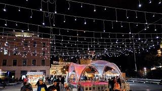 Beautiful Christmas nights in Terni, Italy.