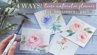 How to Paint Roses | Watercolor Sketchbook | Loose Watercolor Flowers for Beginners | Part 2