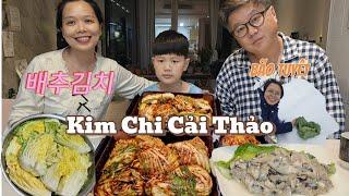 Bới tuyết nhổ cải thảo về làm kim chi Ăn cùng thịt heo luộc Hàu sống chuẩn vị Hàn quốc