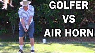 BEST GHILLIE SUIT GOLF COURSE AIR HORN PRANK EVER!! | JOOGSQUAD PPJT