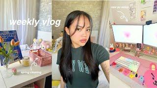 weekly vlog  ₊˚productive days in my life, movies, spring cleaning, etc.ㅤ ㅤ ㅤ ㅤ ㅤ ㅤ ㅤ ㅤ ㅤ ㅤ ㅤ ㅤ ㅤ