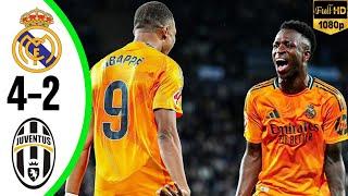 Real Madrid vs Juventus | Laliga Santander 2024 | Klyian Mbappe Rocket Goals, Highlight & All Goals