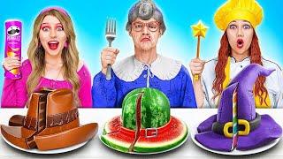 Grandma vs. Chef vs. Me!  Epic Cooking Challenge: Create Your Own Edible Masterpiece with 123 GO!