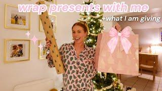 WRAP CHRISTMAS PRESENTS WITH ME + what I got people for Christmas 2024 🩷