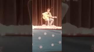 Noah Ellis talent show "wish you were here" by pink floyd