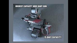 HIGHEST CAPACITY NERF DART GUN!! [NERF TURRET]