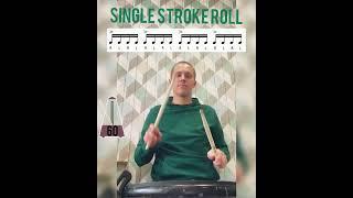 Drum lessons (drumscoolru) 5 rudiments by Aleksey Rakov
