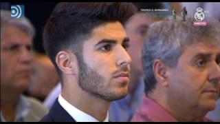 Marco Asensio se emociona en su presentación como jugador del Real Madrid