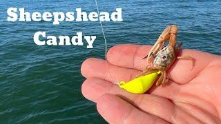 SHEEPSHEAD Fishing At The CHARLESTON JETTIES - Bottom Sweeper Jigs