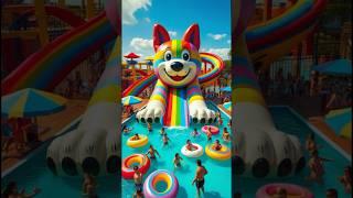 ️ Evolution of Cat : dog water slide   ns model maker  #cat #cute #love #shorts
