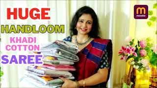 *MEESHO*Khadi Cotton Saree Haul// Meesho saree haul //Meesho Haul //Meesho Handloom Saree Haul