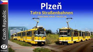 【4K】PLZEŇ TRAM - Tatra KT8D5-RN2P, K3R-NT, T3R.P/LF  (2023/24)