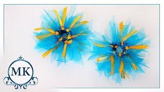 Резинки для волос. Без клея. Канзаши. МК./ DIY. Kanzashi. Scrunchy. Without glue.