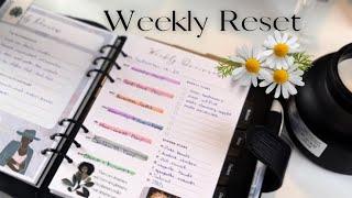 How I stay organized and plan for a new week | Weekly Reset and Plan with Me | Cloth and Paper