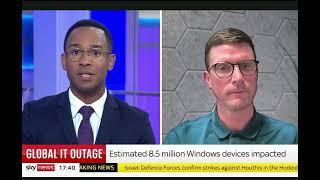 Vertical Structure CEO Simon Whittaker discusses Crowdstrike issue in live Sky News interview