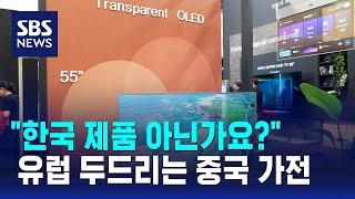 "한국 제품 아닌가요?" 유럽 시장 문 두드리는 중국 가전 / SBS