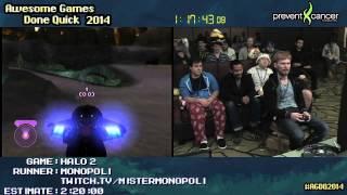 AGDQ 2014: Halo 2 Legendary Speedrun by MisterMonopoli (2:02:16)