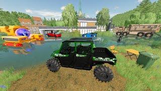 Using Submarine to Explore Abandoned City | Farming Simulator 22