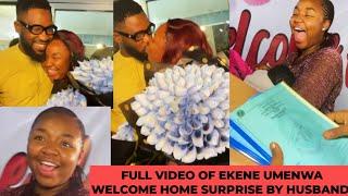 Ekene Umenwa in tears of joy as her husband gave her an unexpected push gift