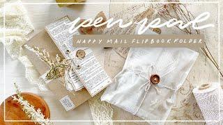 pen pal   happy mail flipbook folder with me | tutorial