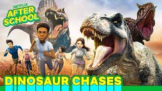 Most Death-Defying Dino Chases  Jurassic World Camp Cretaceous | Netflix After School