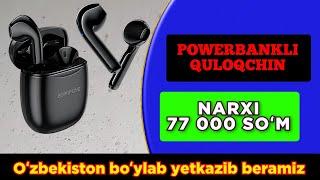 POWERBANKLI QULOQCHIN | SIMSIZ NAUSHNIK AKUMLYATORLIK | M10 NAUSHNIK