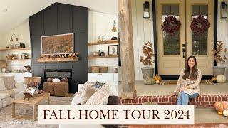 FALL HOME TOUR 2024  | cozy neutral fall decorating ideas!