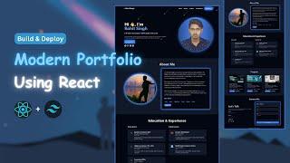 Build a Portfolio Website Using React JS, Tailwind CSS & Framer Motion