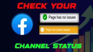 How to find Facebook channel status