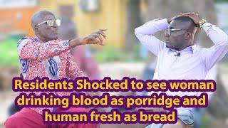 Kumasi-woman chase out for drinking h`uman Bl 00 d as porridge and human fresh as bread