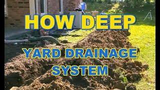 How Deep Do You Dig for A Yard Drainage System