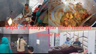 hum sabhi gye dinner pr mummy papa k ghar khoob ki mastii ‍️aur bachcho ne khoob kiya enjoy