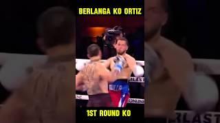 Edgar Berlanga 1ST Round TKO over Jonathan Gonzalez-ortiz #viralvideo #boxingmatch #berlanga