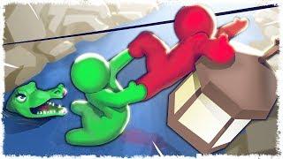 НЕ ОТПУСКАЙ ЕГО!!! УГАР В HUMAN: FALL FLAT!!! (ХЬЮМАН: ФОЛ ФЛЭТ)