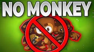 Can You Beat EVERY Bloons TD Game WITHOUT Any Monkeys?