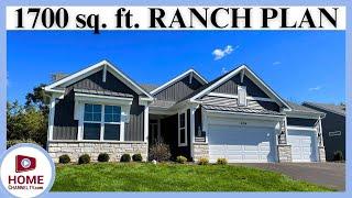 New Construction Ranch Style Homes | The Adams II House Plan from KLM Builders in Illinois