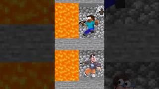 Herobrine Vs MrBeast In Escape From Lava Challenge