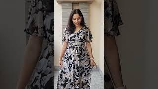 Meesho/Amazon Birthday Dresses #birthdaydress #meeshomaxigown #floralmaxidress #short #youtubeshort