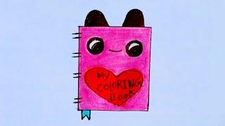 How to Draw a Cute Panda "My Coloring Book" for Kids Step by Step