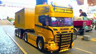 SPECIAL RC SHOW TRUCKS - SCANIA HANDMADE TRACTOR TRUCK - RC CONSTRUCTION MACHINES FULL HYDRAULIC