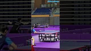  Double backhand topspin attack
