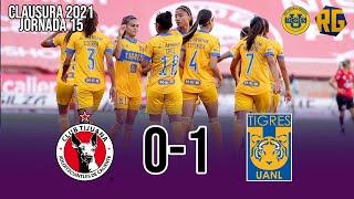 TIJUANA 0-1 TIGRES FEMENIL | J15 Clausura 2021 Liga Mx | GOL de BELEN CRUZ